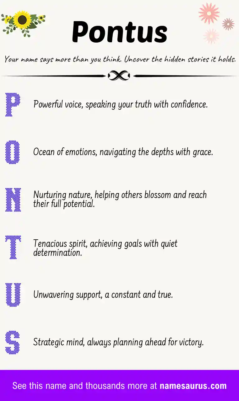 Acrostic poem about Pontus.