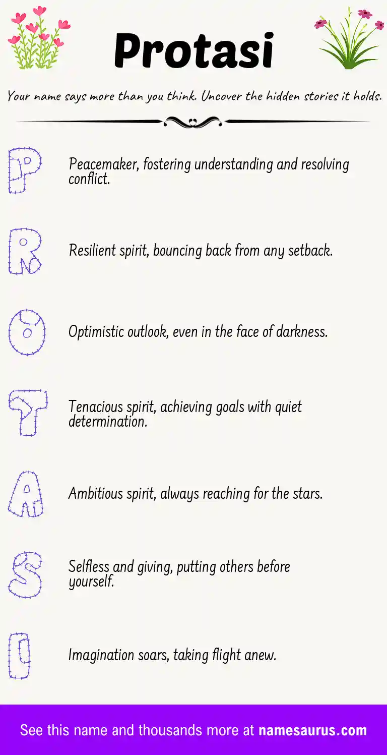 Acrostic poem about Protasi.