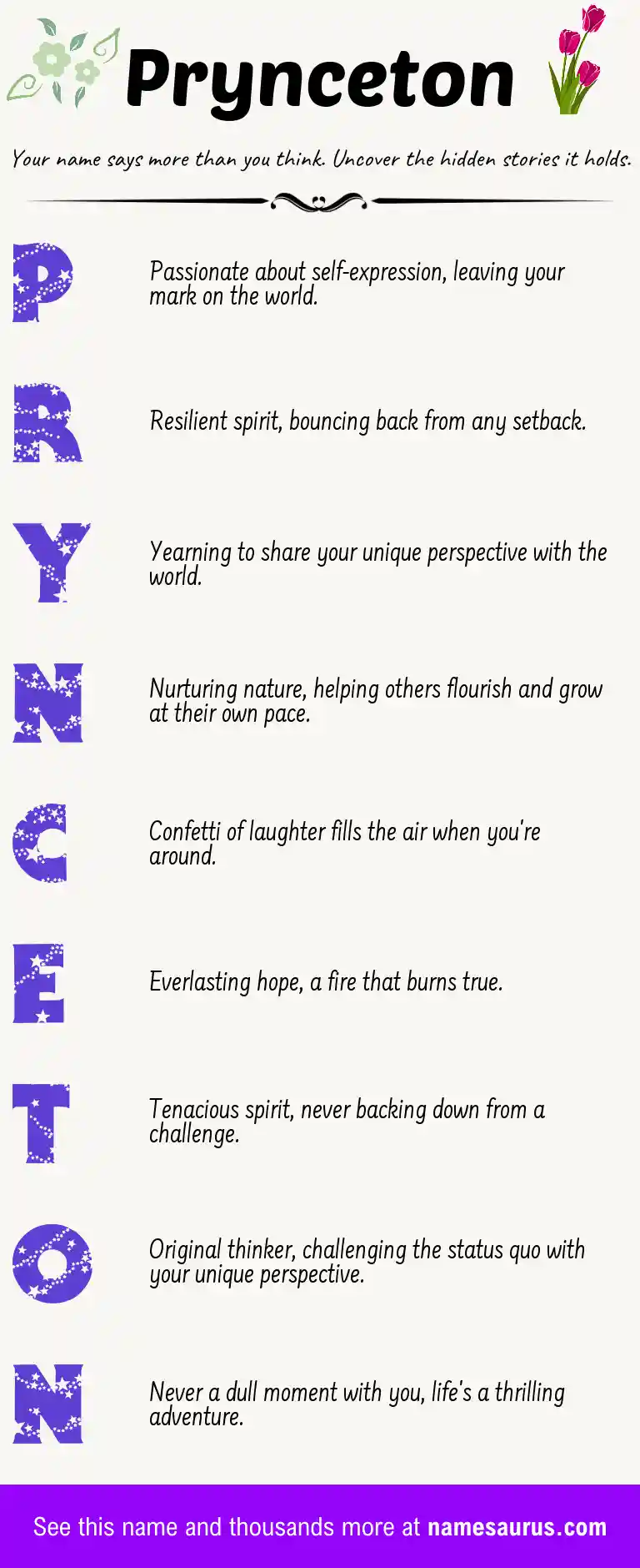 Acrostic poem about Prynceton.