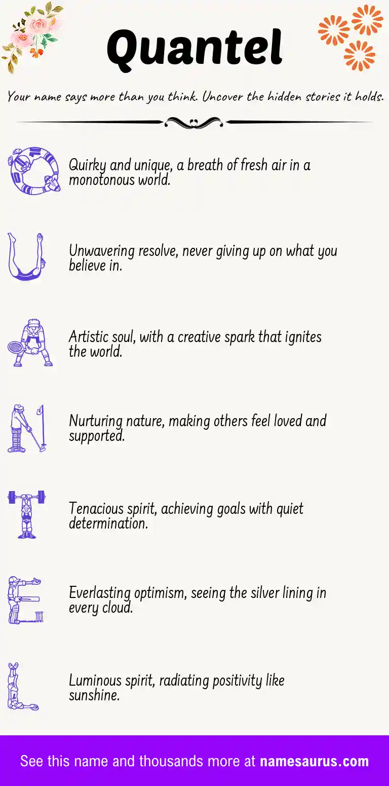 Acrostic poem about Quantel.