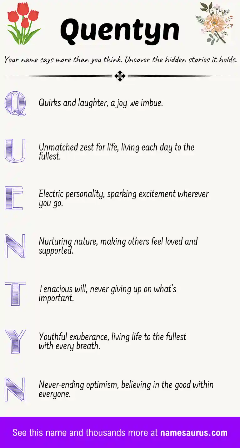 Acrostic poem about Quentyn.