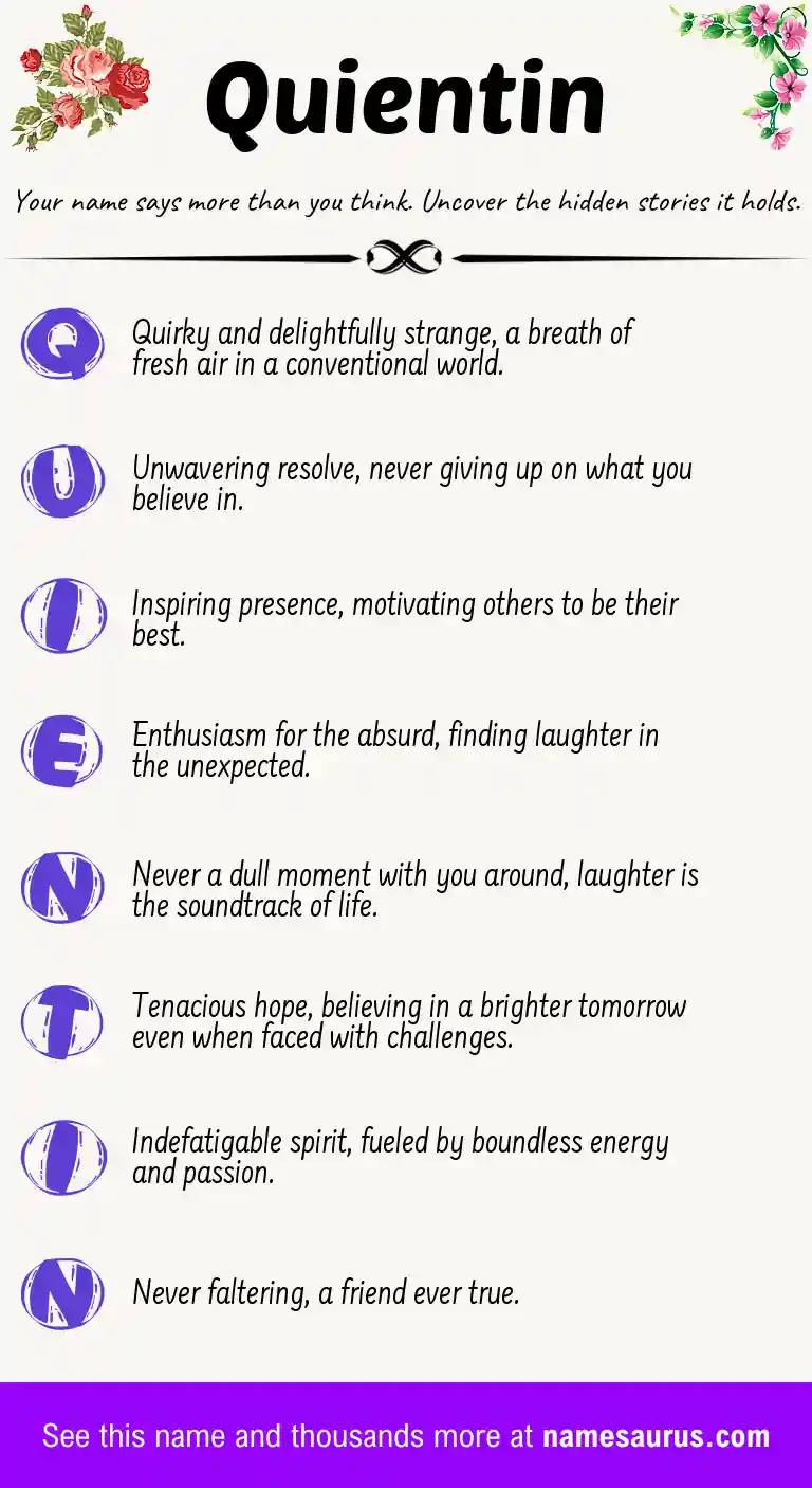 Acrostic poem about Quientin.