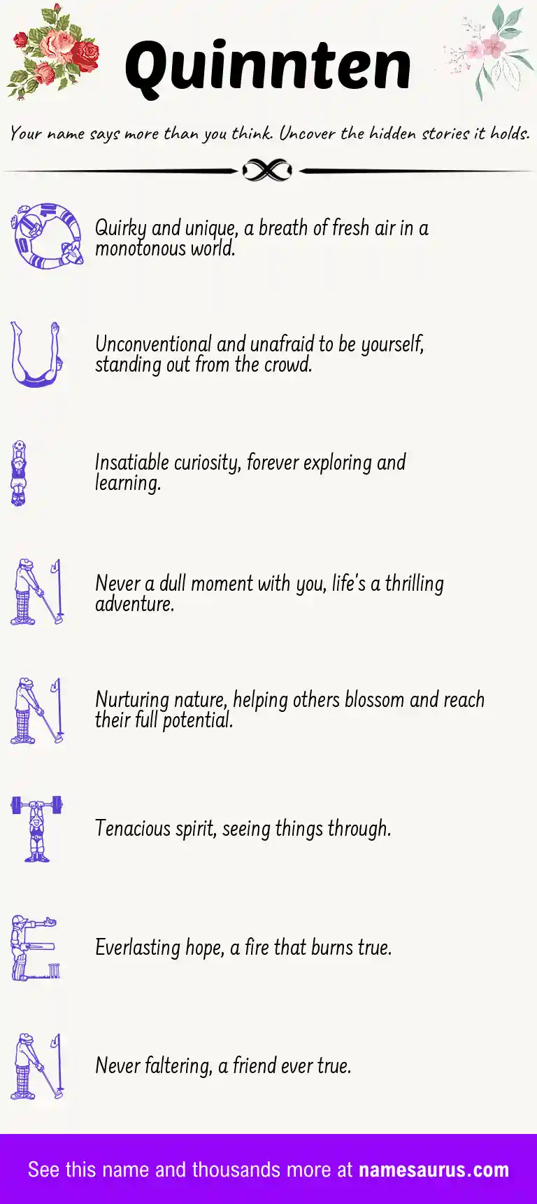 Acrostic poem about Quinnten.
