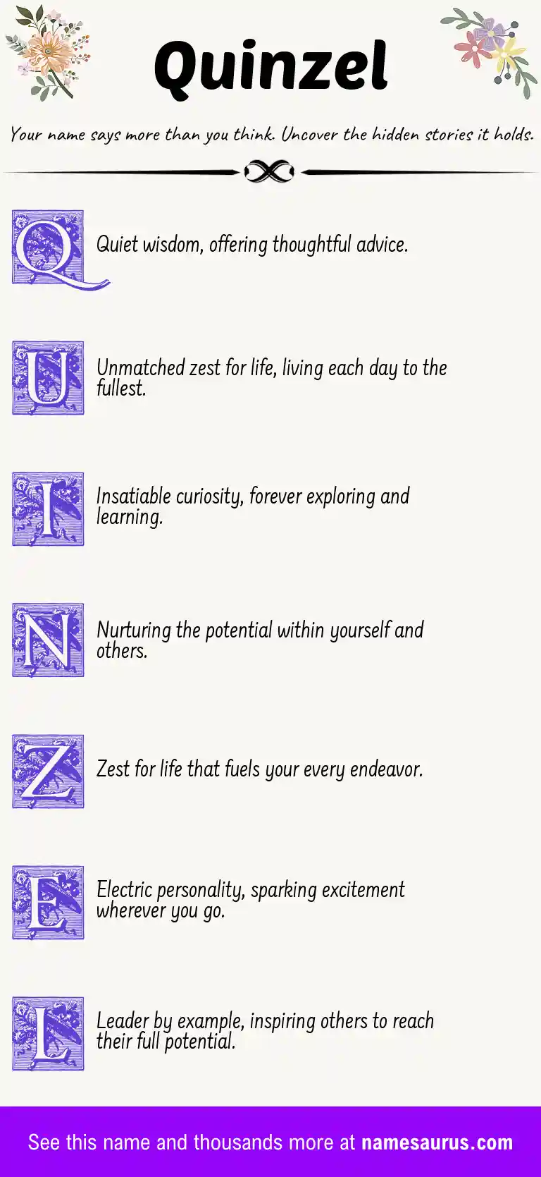 Acrostic poem about Quinzel.