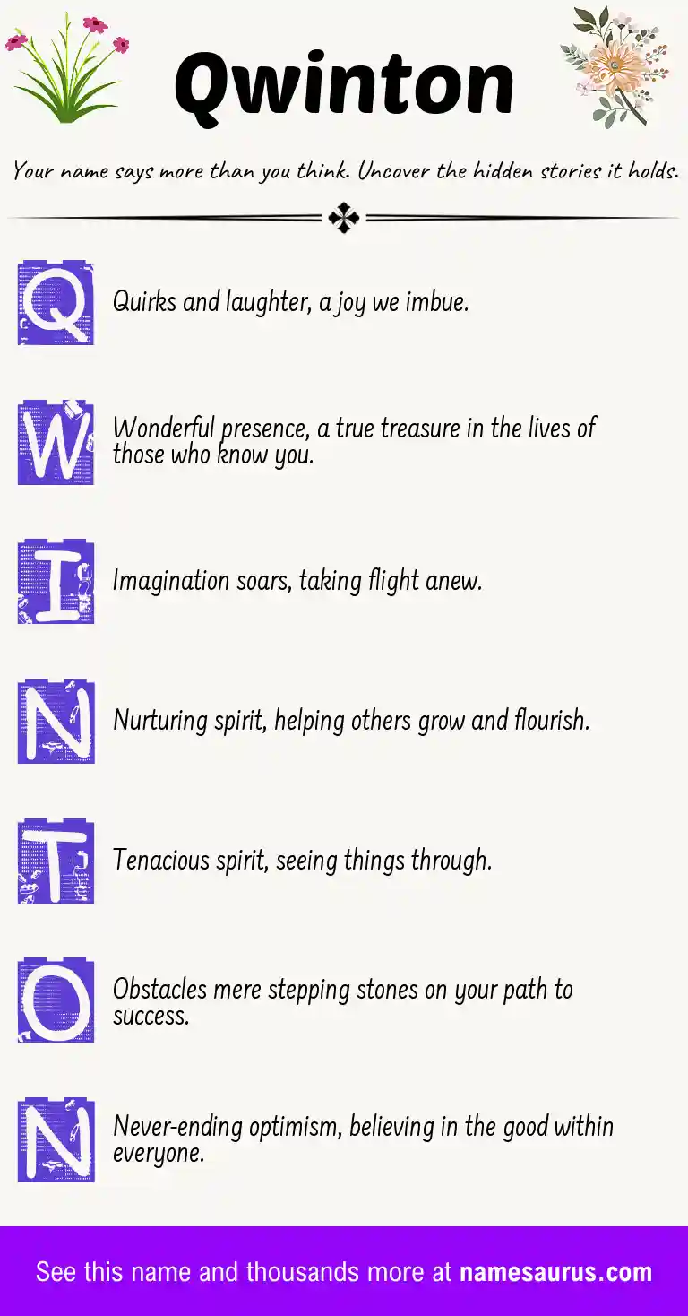 Acrostic poem about Qwinton.