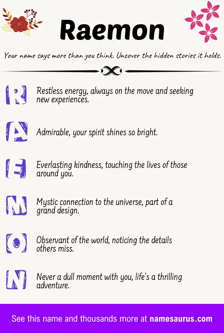 Acrostic poem about Raemon.