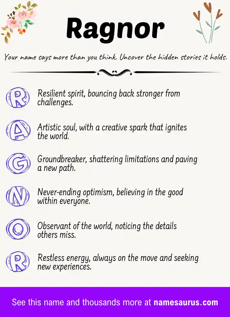 Acrostic poem about Ragnor.