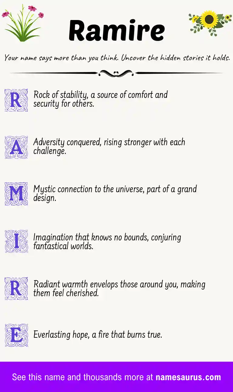 Acrostic poem about Ramire.