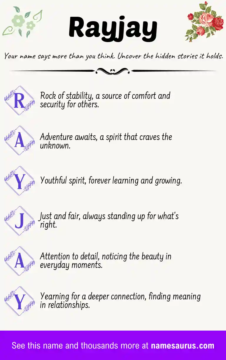 Acrostic poem about Rayjay.