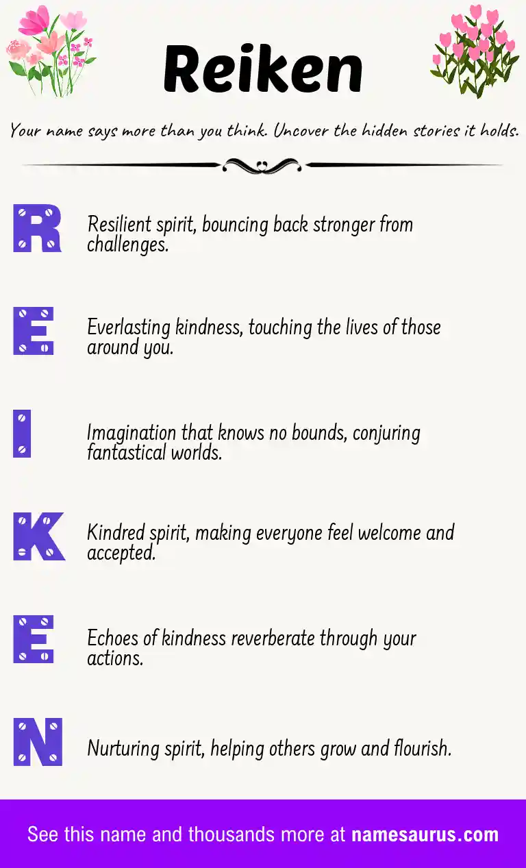 Acrostic poem about Reiken.
