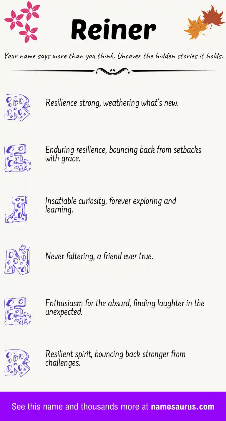 Acrostic poem about Reiner.