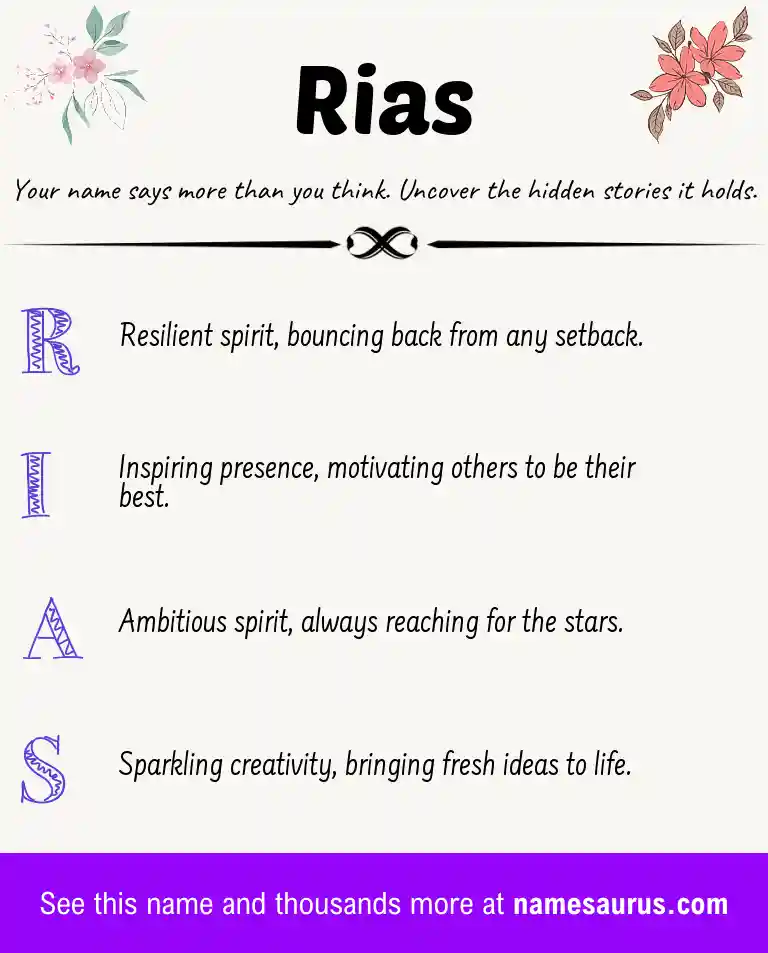 Acrostic poem about Rias.