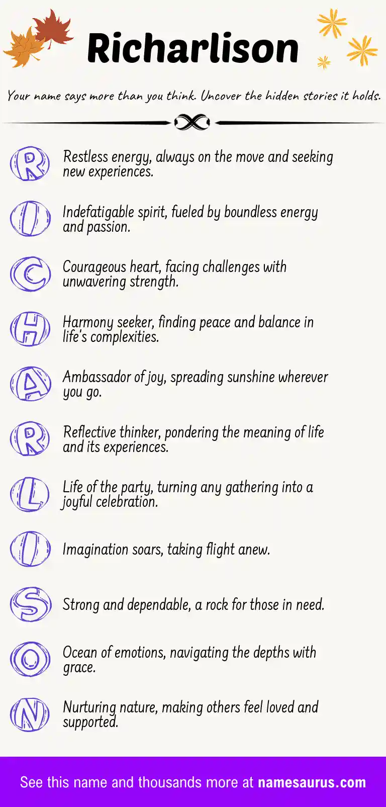 Acrostic poem about Richarlison.