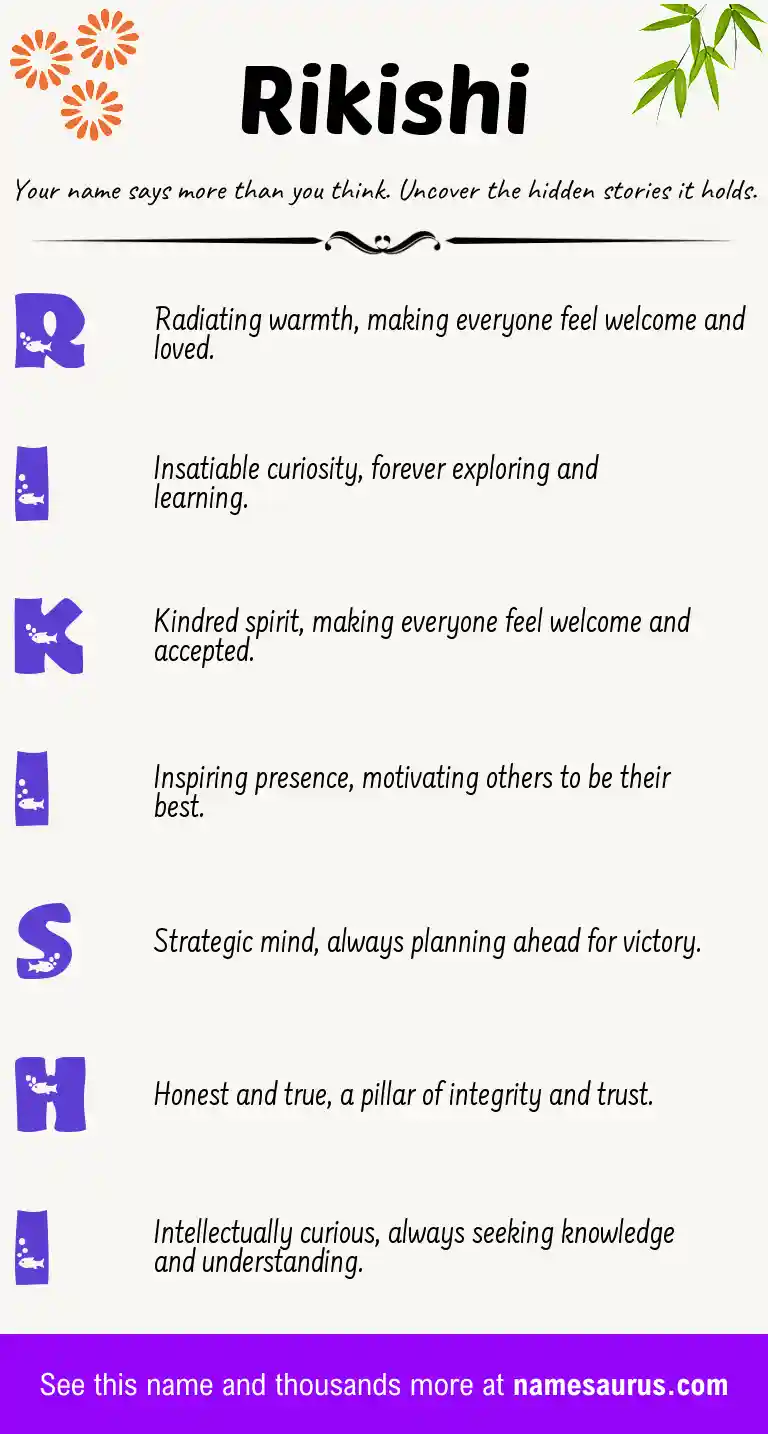 Acrostic poem about Rikishi.