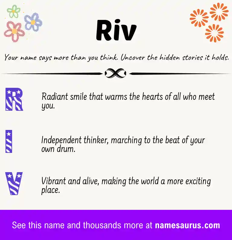 Acrostic poem about Riv.
