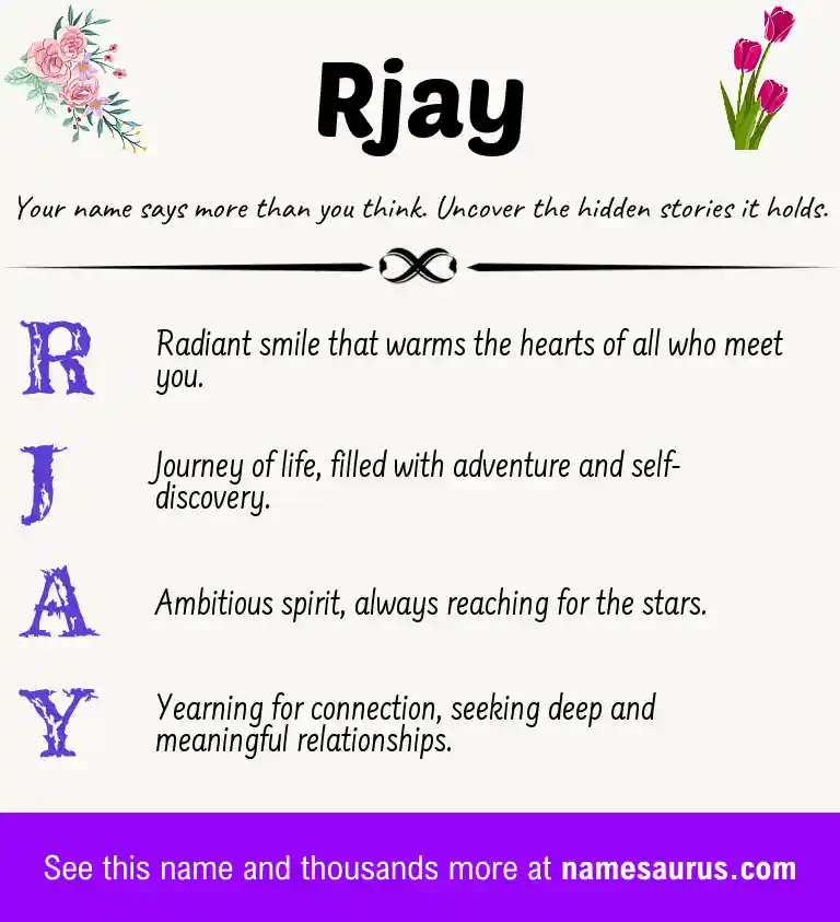 Acrostic poem about Rjay.