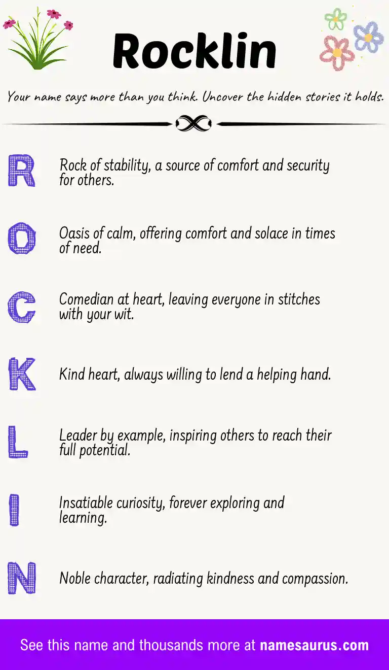 Acrostic poem about Rocklin.