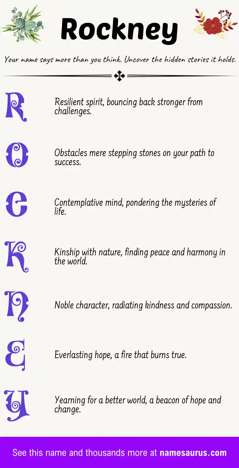 Acrostic poem about Rockney.