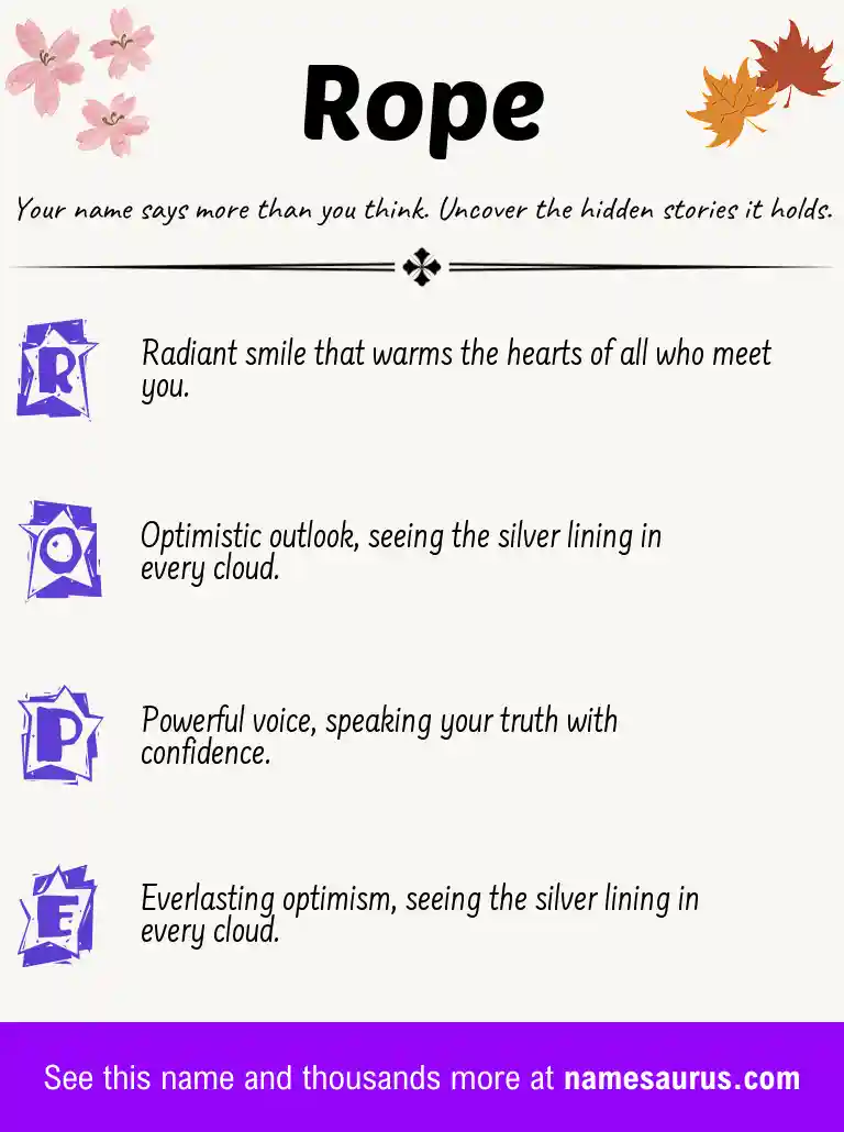 Acrostic poem about Rope.