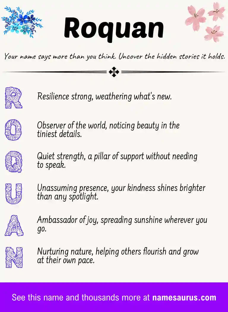 Acrostic poem about Roquan.