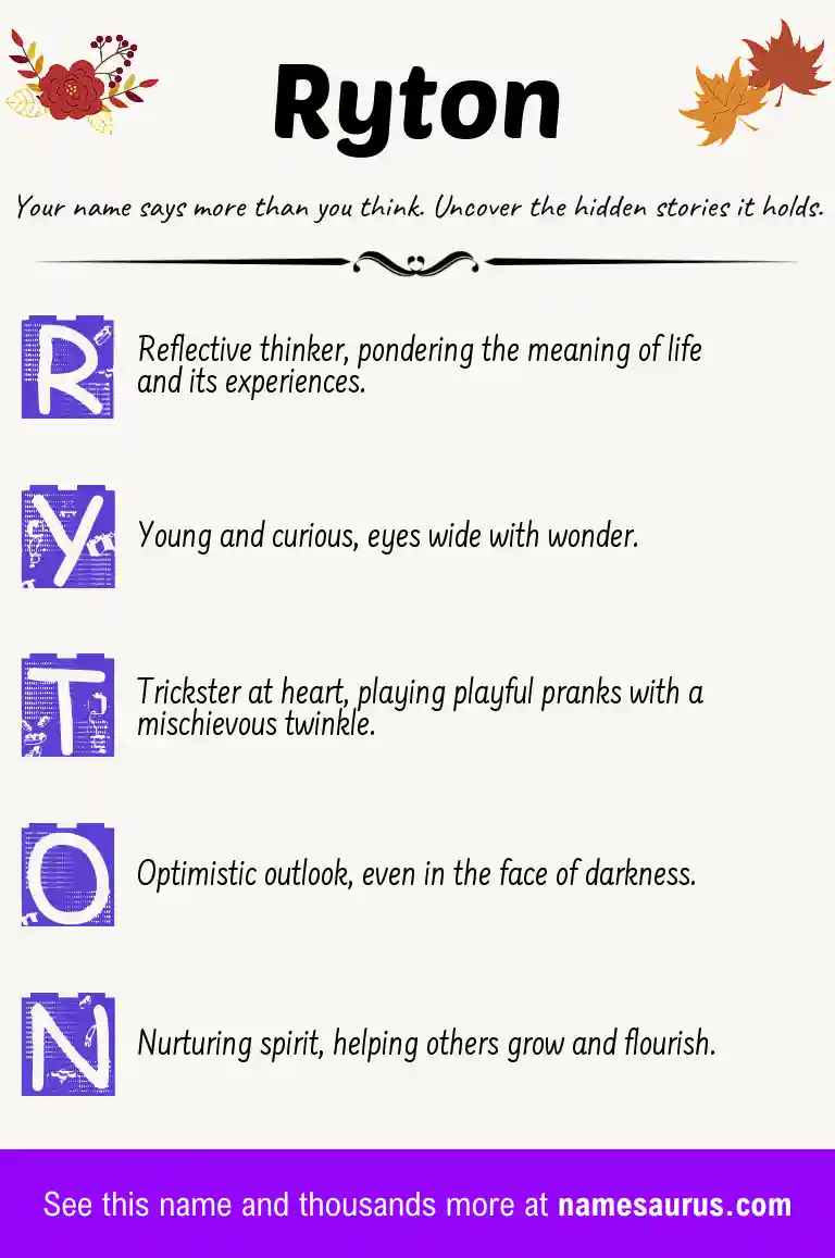 Acrostic poem about Ryton.
