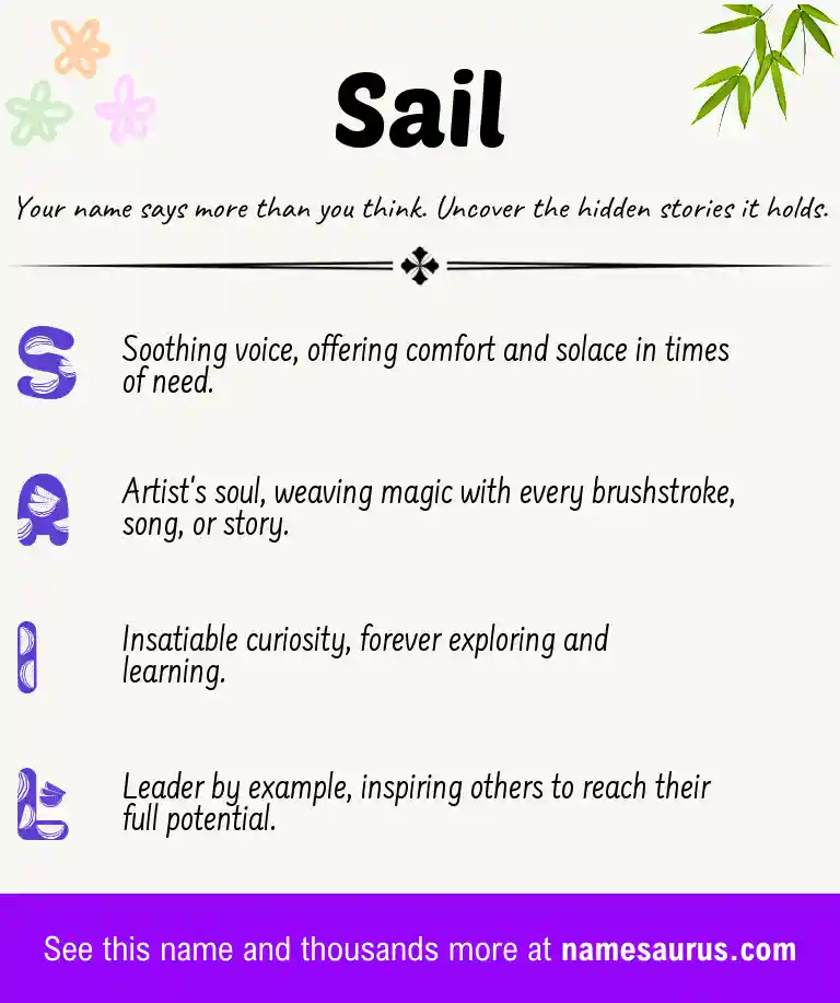 Acrostic poem about Sail.