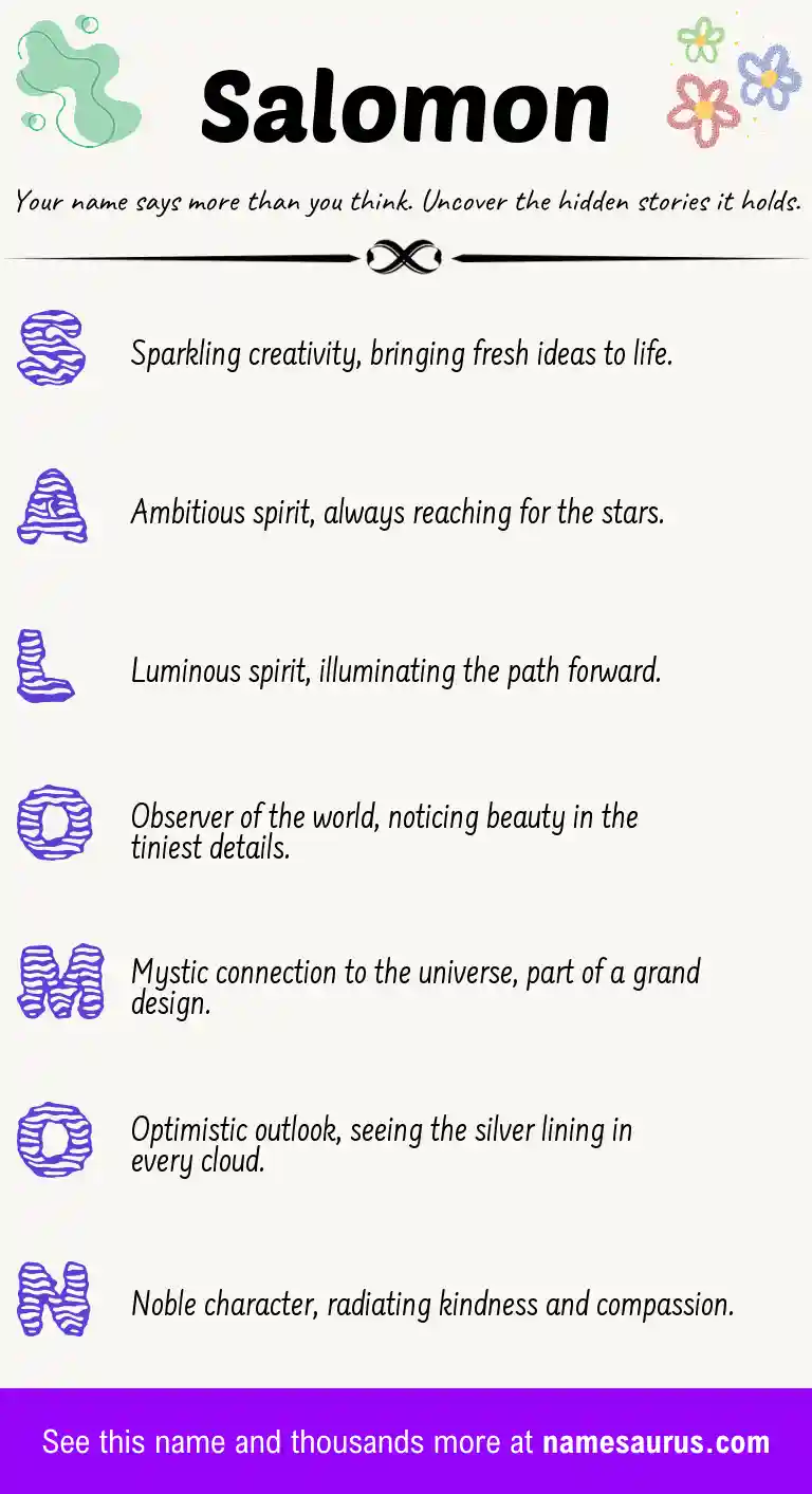 Acrostic poem about Salomon.