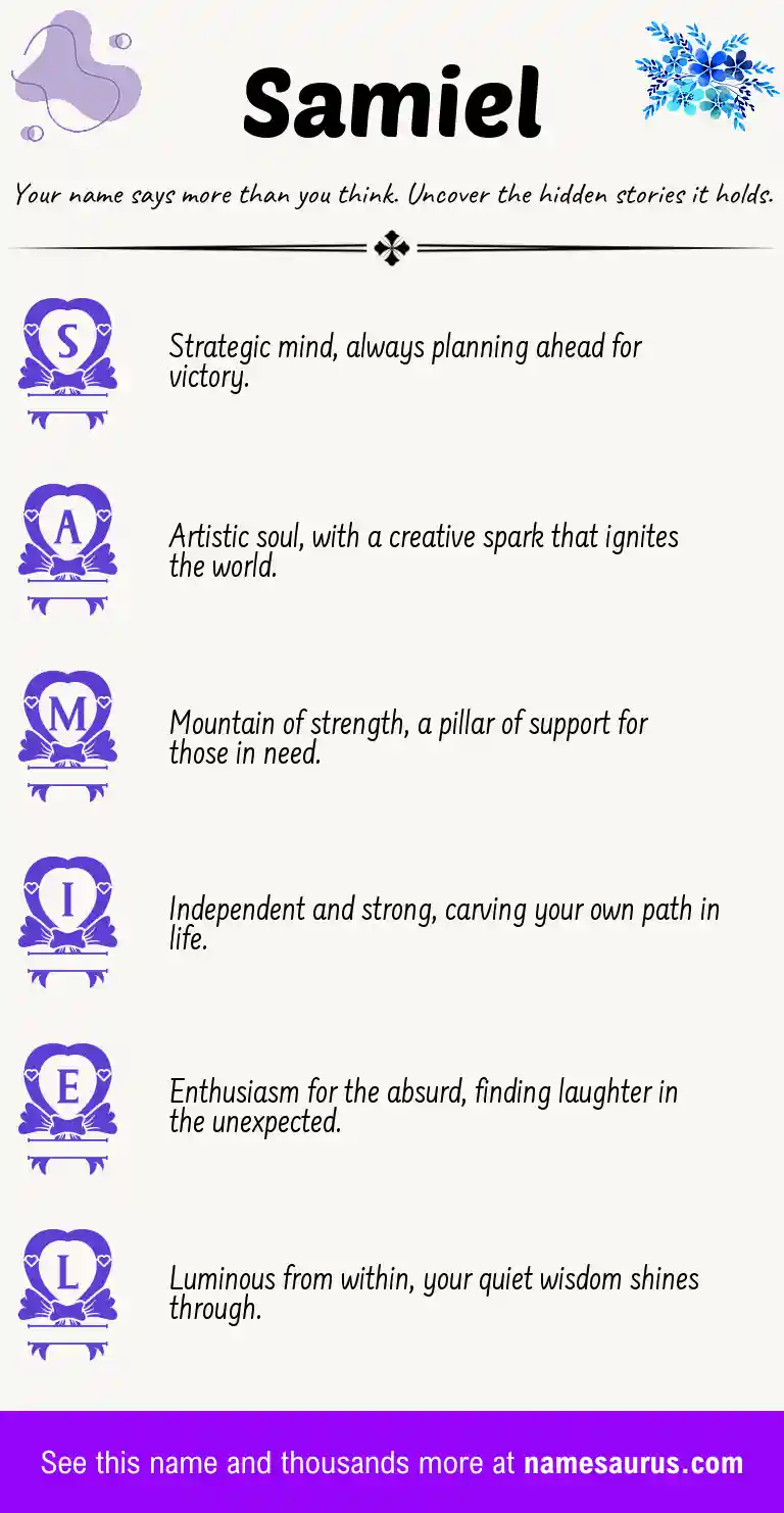 Acrostic poem about Samiel.