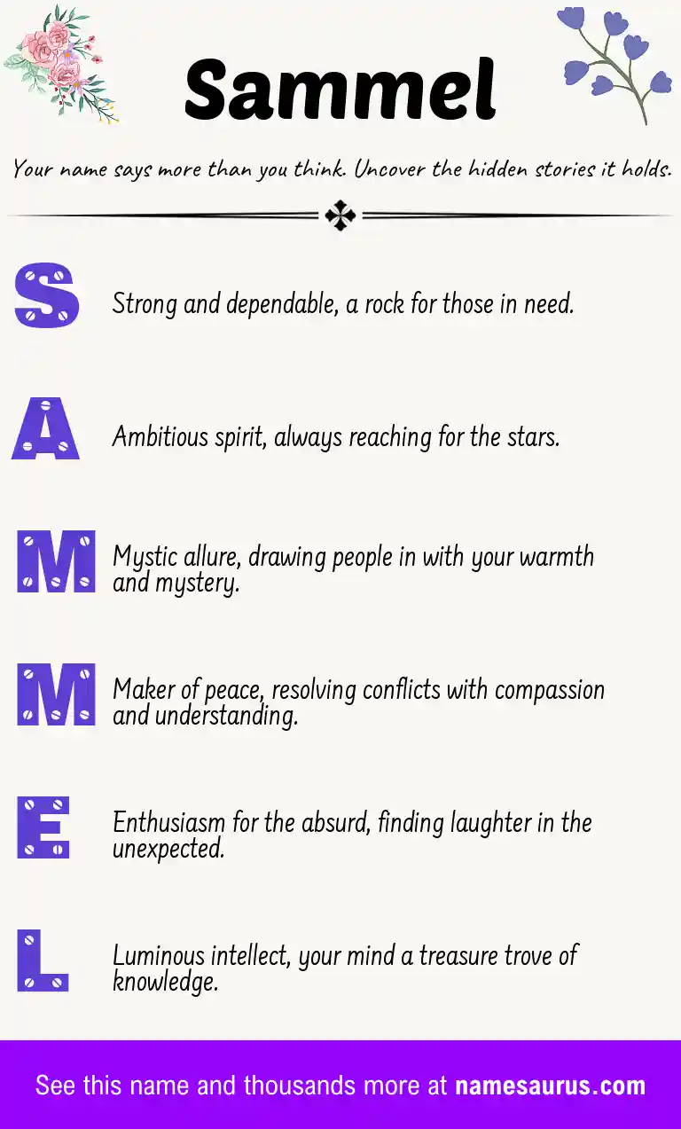 Acrostic poem about Sammel.