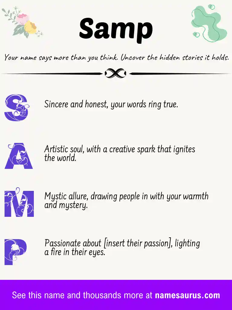 Acrostic poem about Samp.