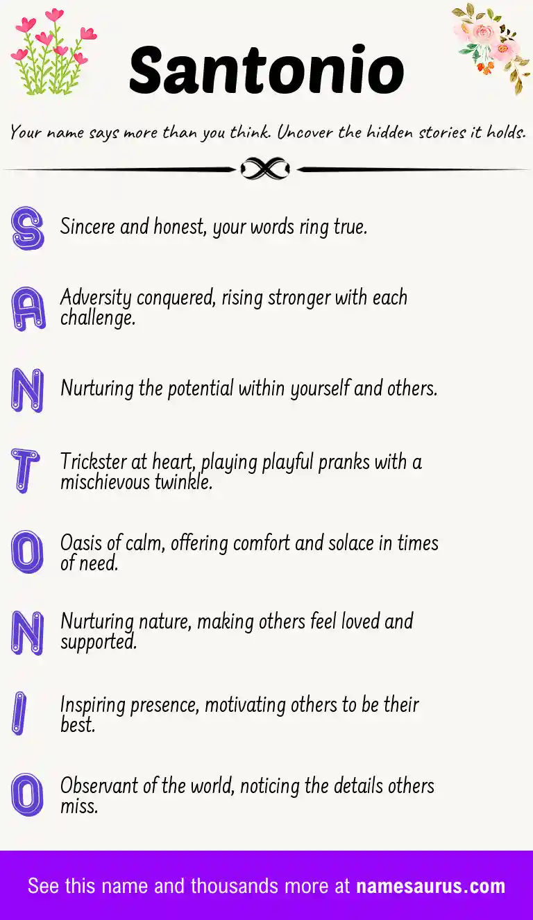 Acrostic poem about Santonio.