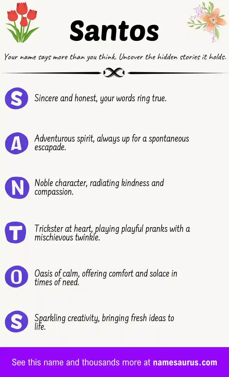 Acrostic poem about Santos.