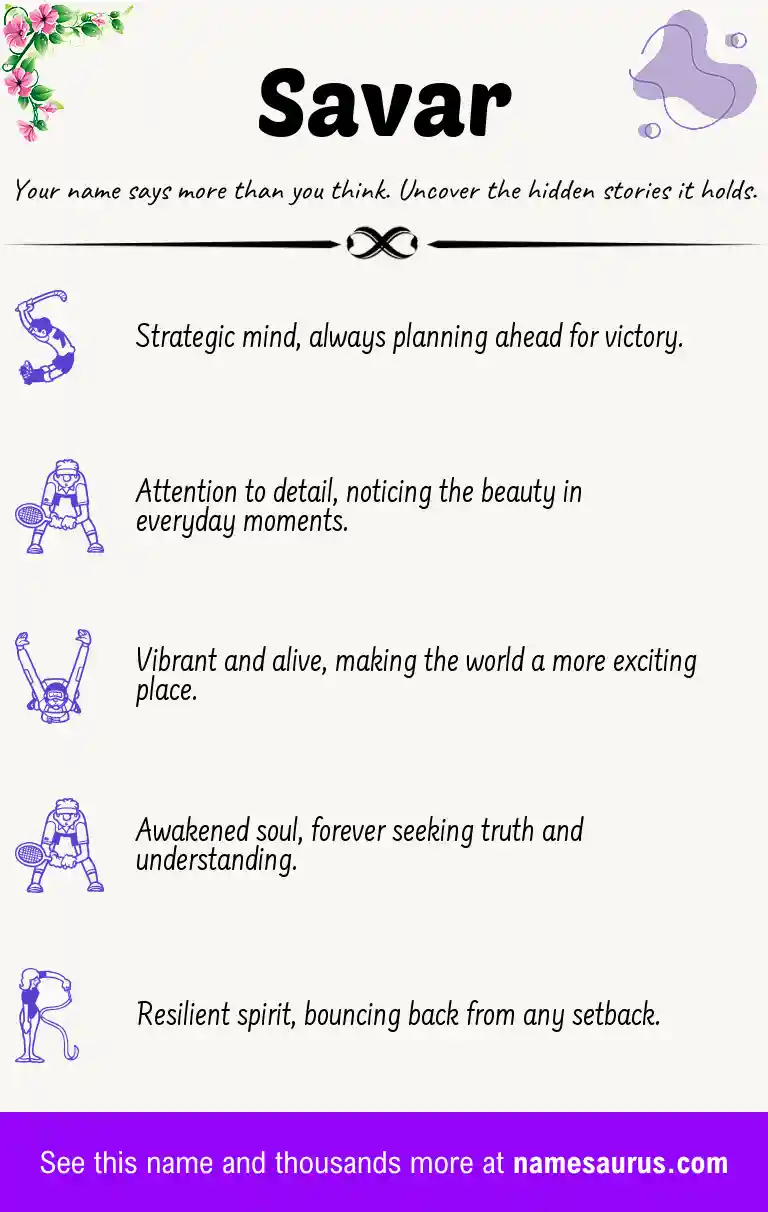 Acrostic poem about Savar.