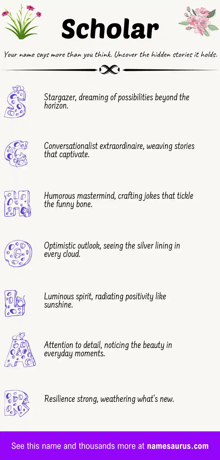 Acrostic poem about Scholar.