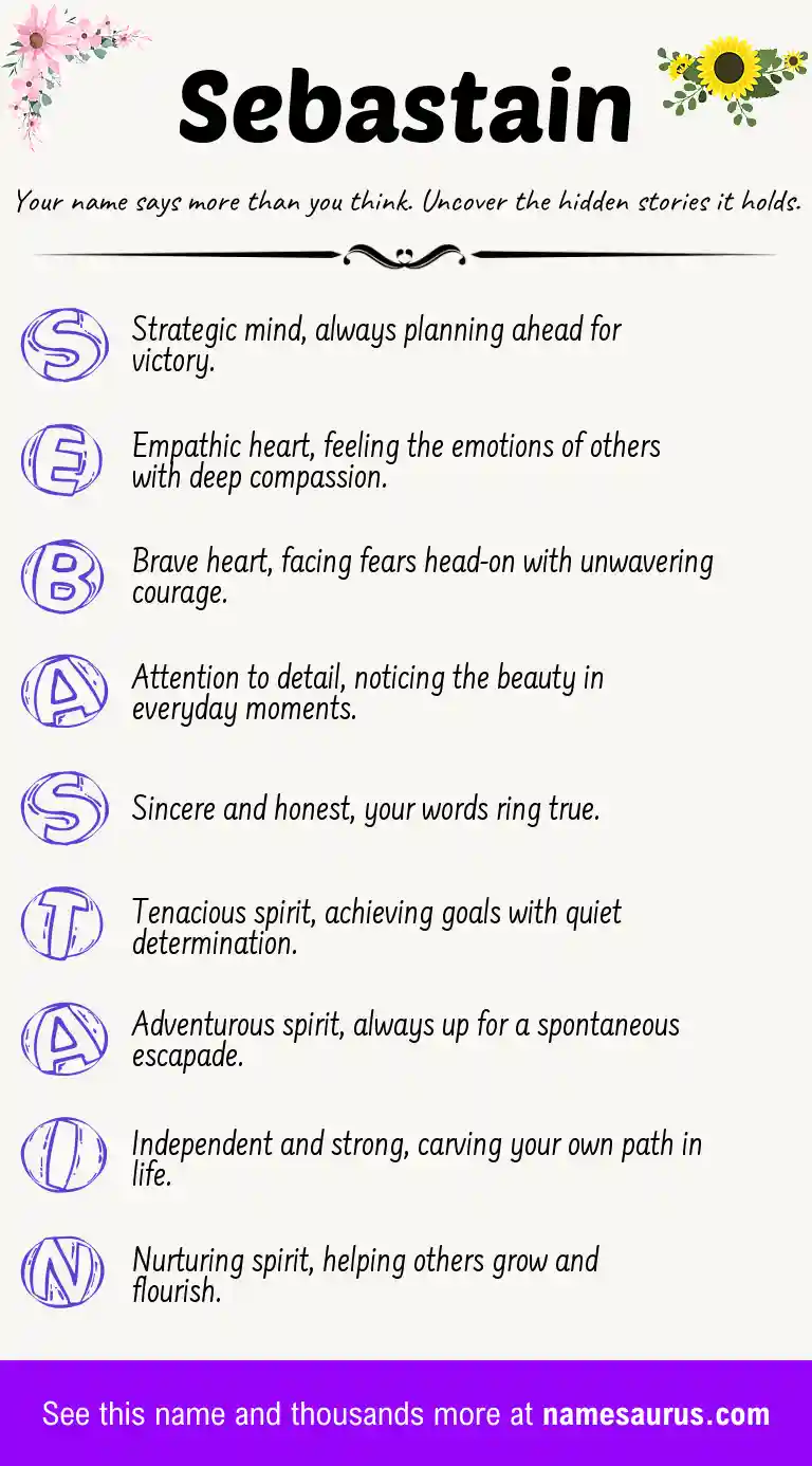 Acrostic poem about Sebastain.