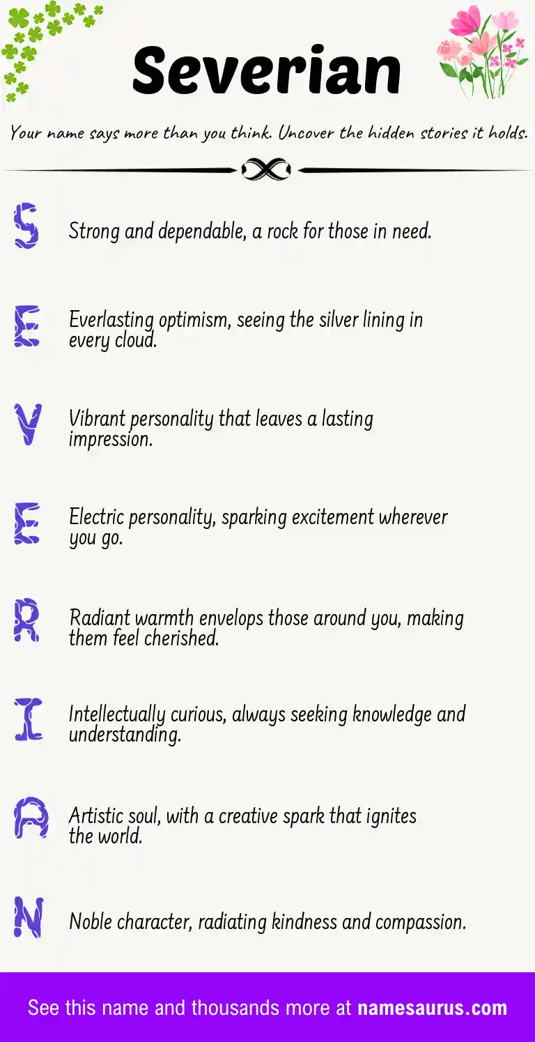 Acrostic poem about Severian.