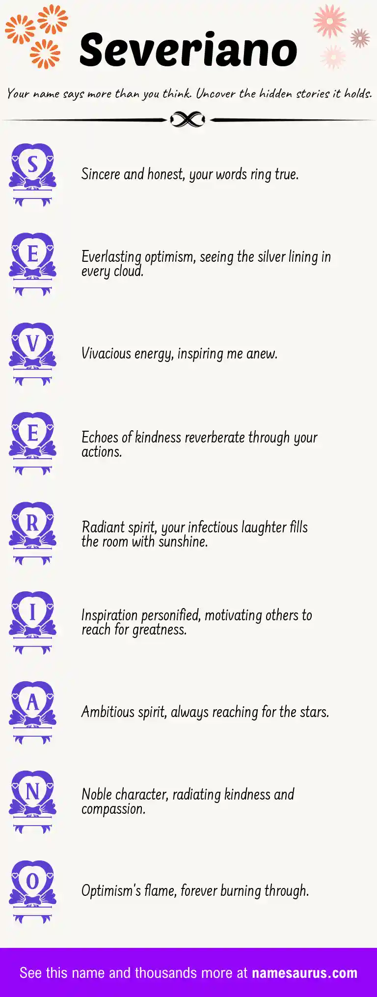 Acrostic poem about Severiano.
