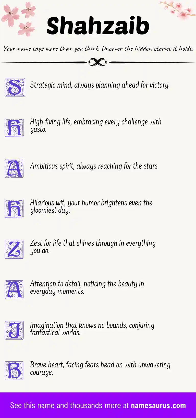 Acrostic poem about Shahzaib.