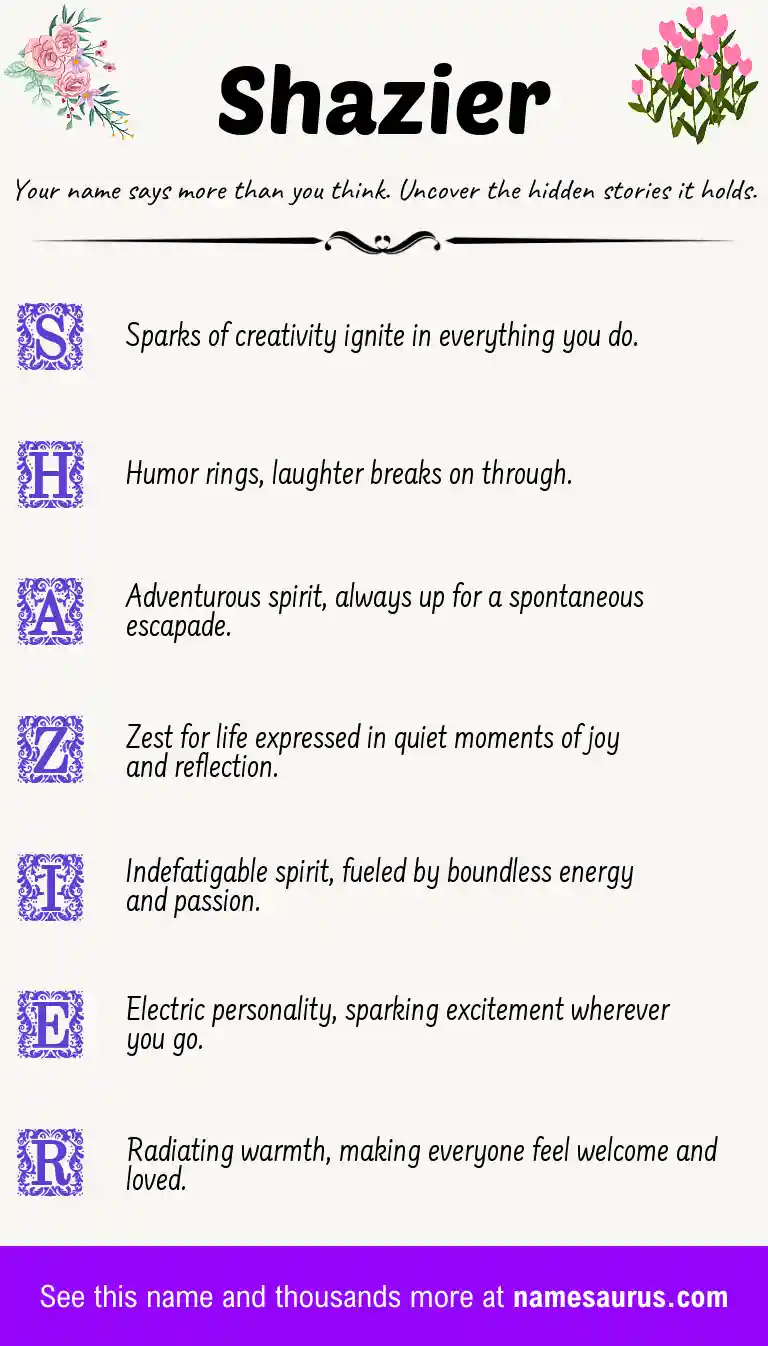 Acrostic poem about Shazier.