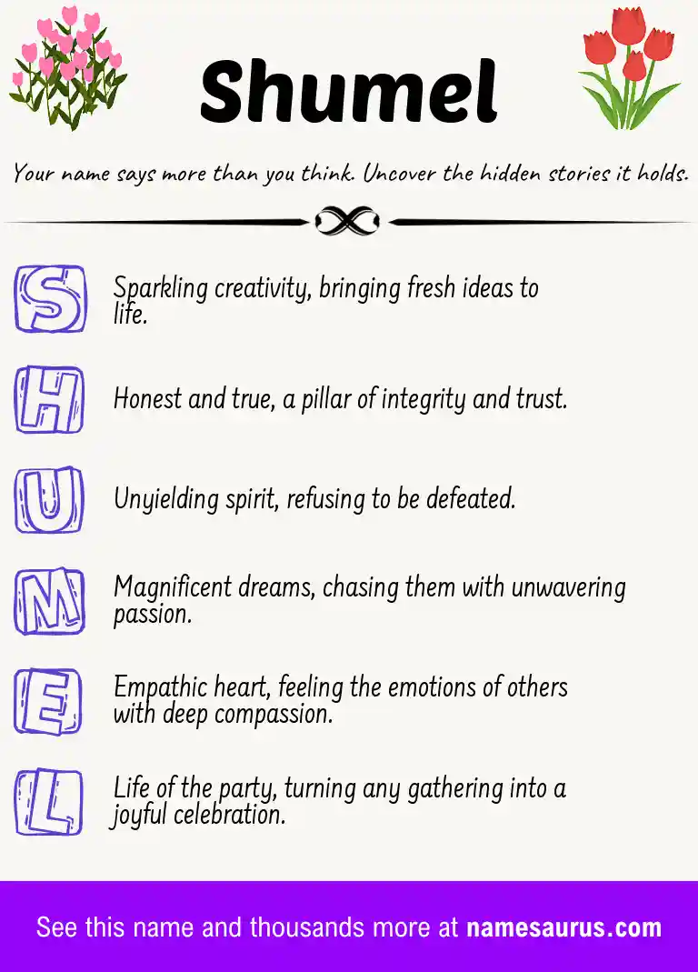 Acrostic poem about Shumel.