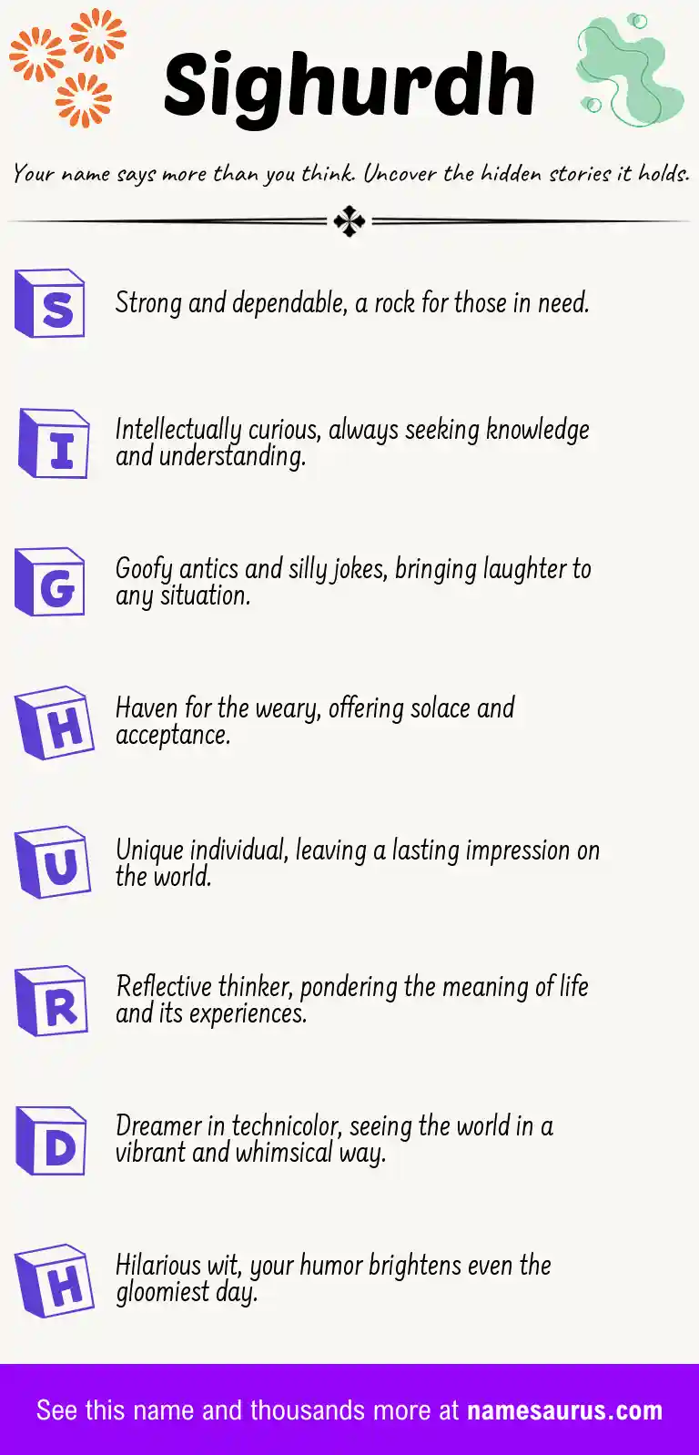 Acrostic poem about Sighurdh.