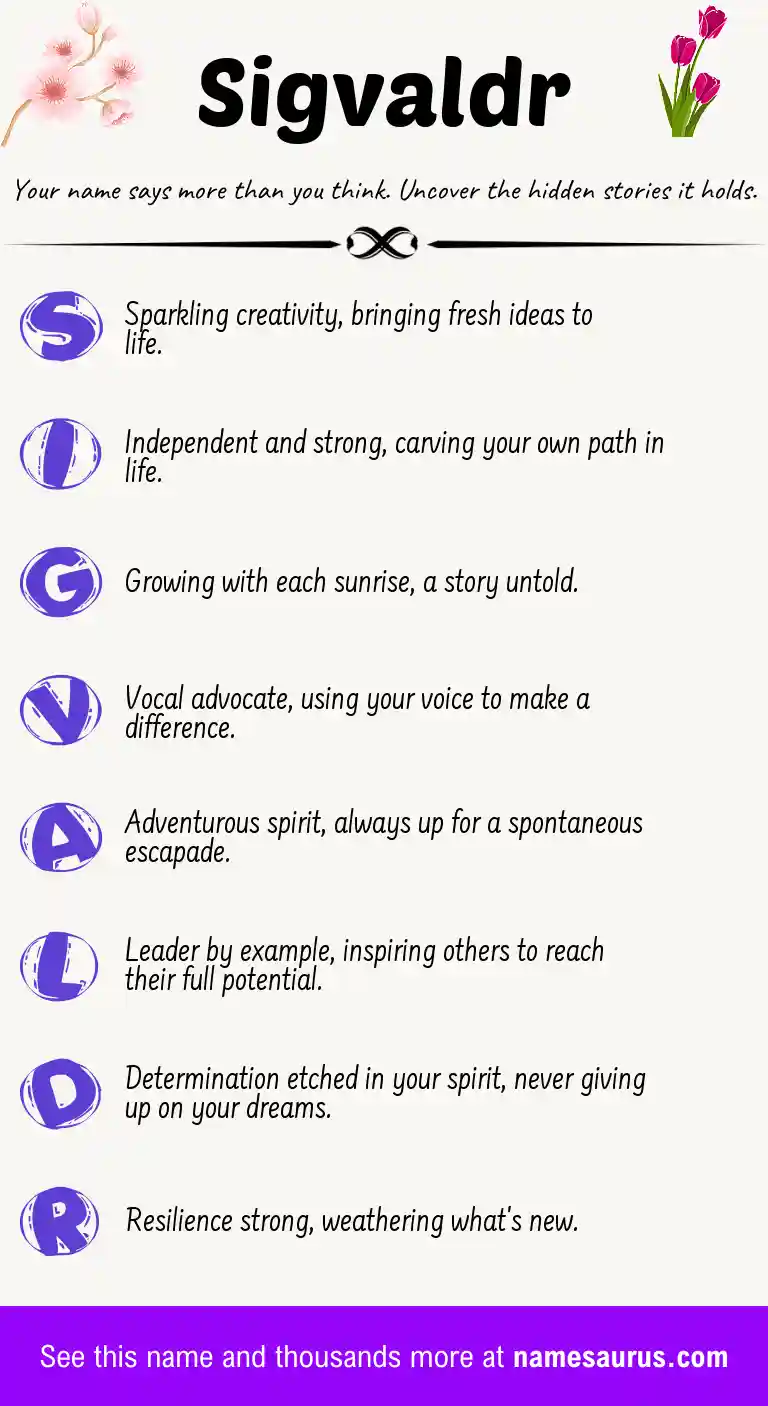 Acrostic poem about Sigvaldr.