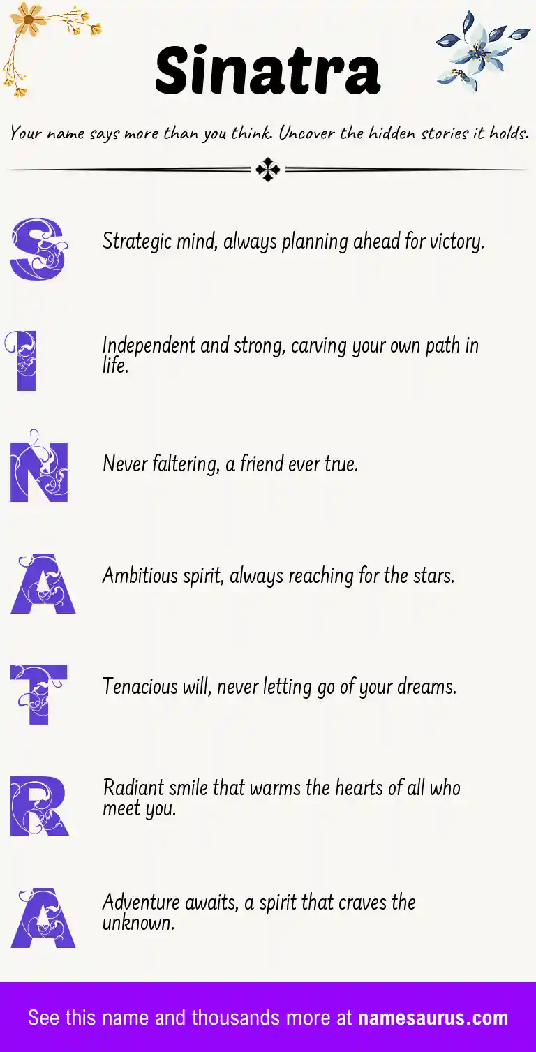 Acrostic poem about Sinatra.
