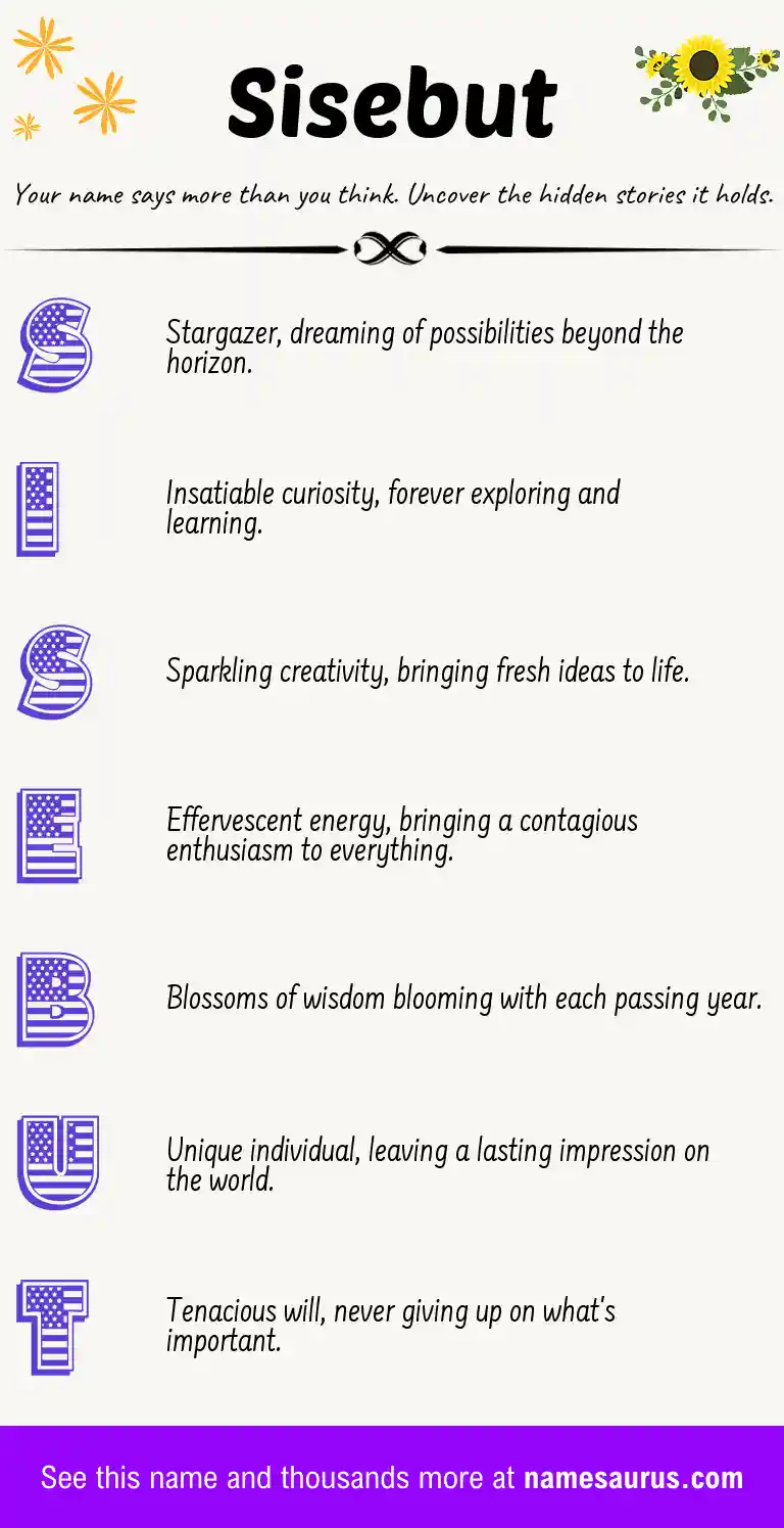 Acrostic poem about Sisebut.
