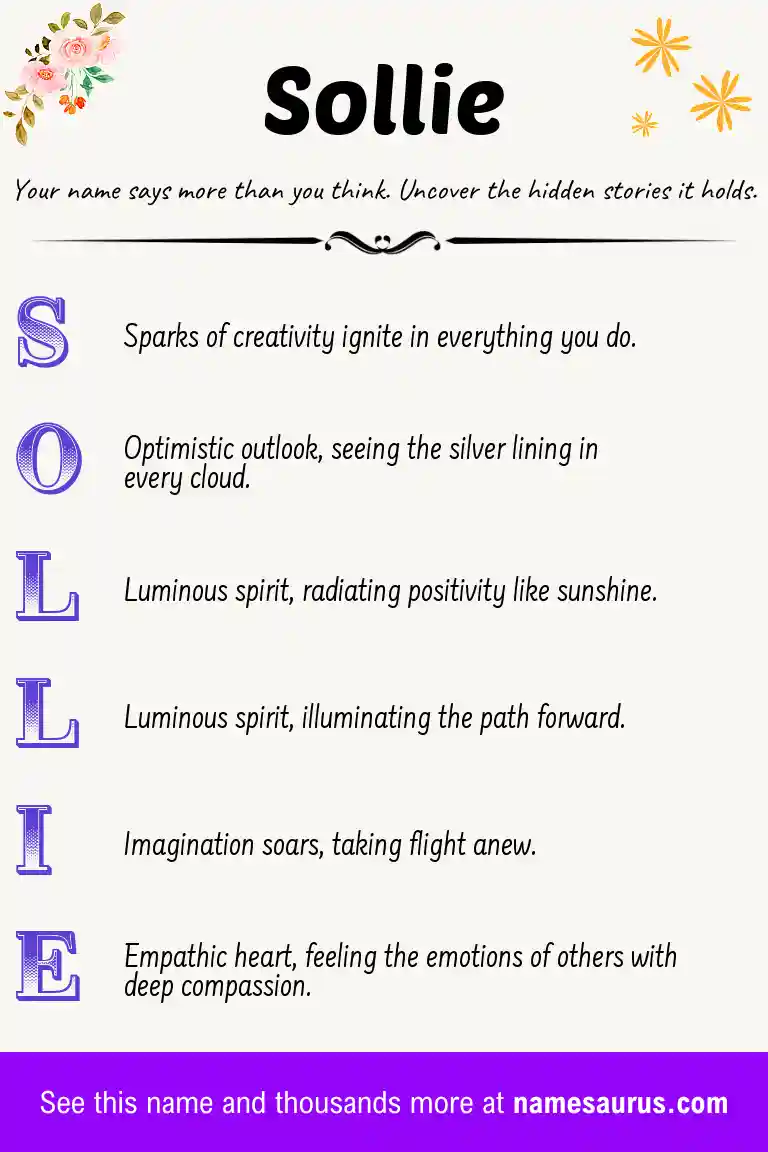 Acrostic poem about Sollie.