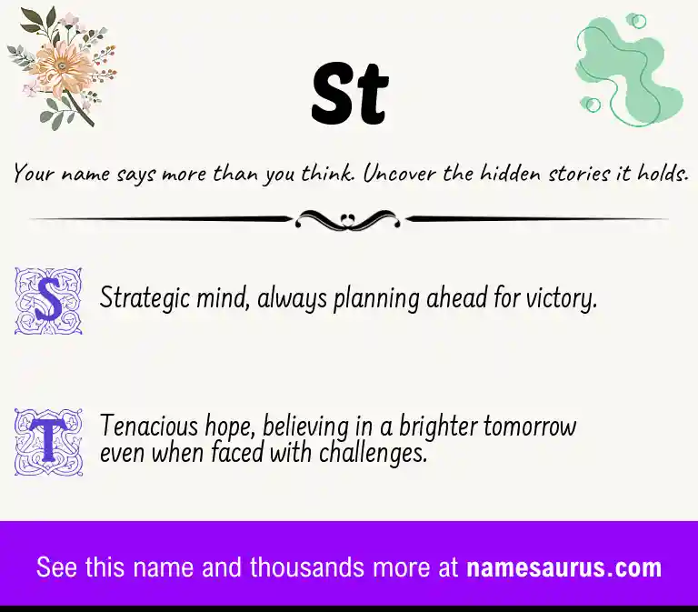 Acrostic poem about St.
