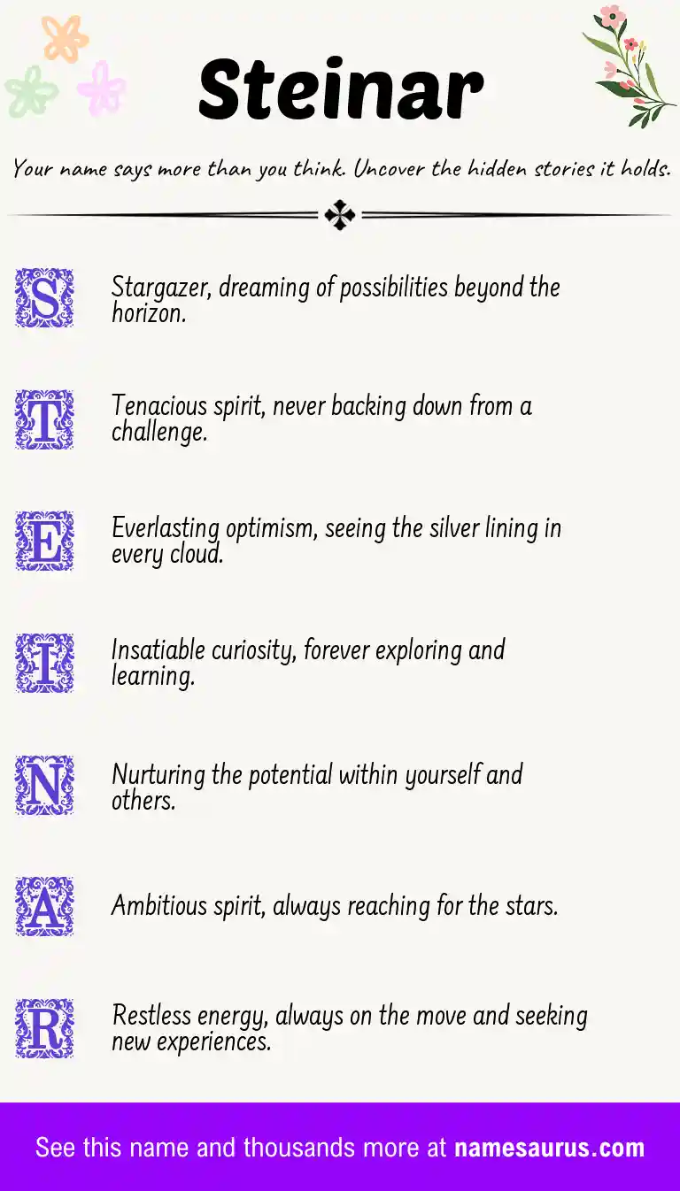 Acrostic poem about Steinar.