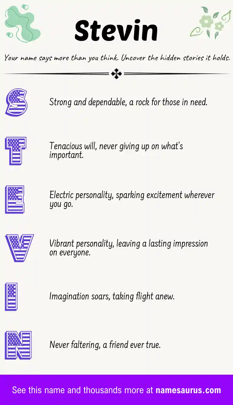 Acrostic poem about Stevin.