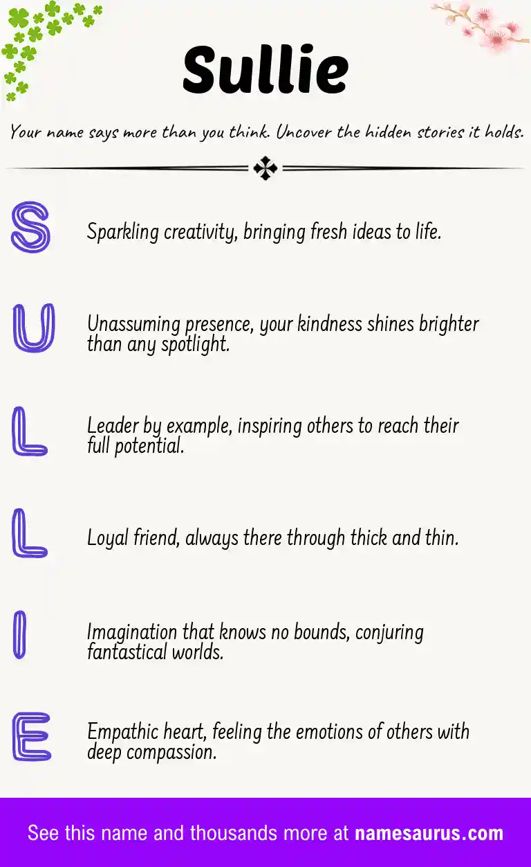 Acrostic poem about Sullie.