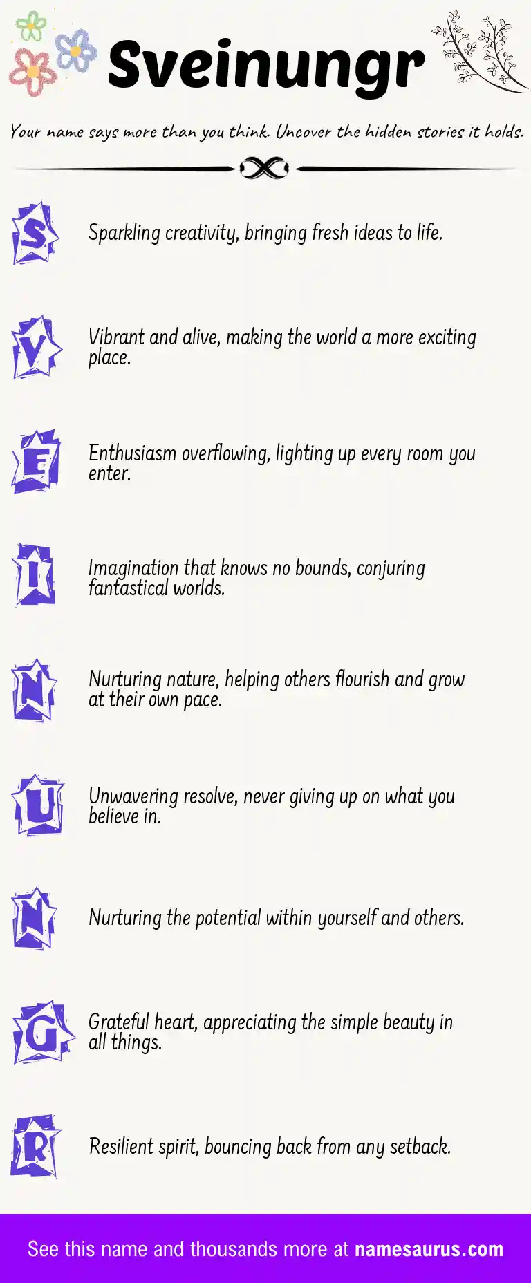 Acrostic poem about Sveinungr.